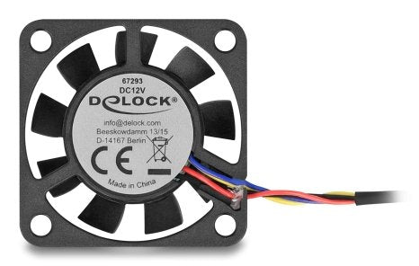 Delock Fan Axial 12V Dc, 40 X 40 X 10MM Black
