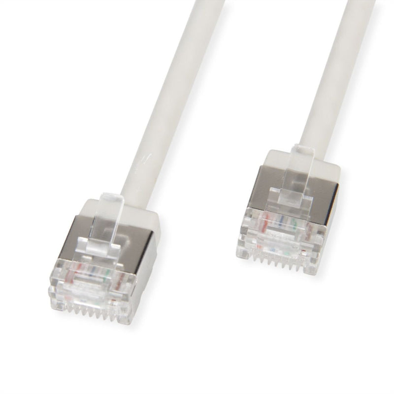 Roline U FTP Datacenter Network Cable CAT.6A (class Ea), Lsoh, Slim, Extra Kurzer Plug Grey 1M