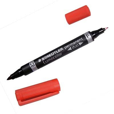 Staedtler Marcador Dos Puntas Lumocolor Perm Red 10 Pieces — image 1