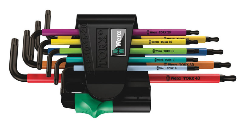 Wera 967/9 Tx Bo Multicolour 1 Winkelschlüsselsatz, 9-TEILIG, Schraubendreher 05024335001