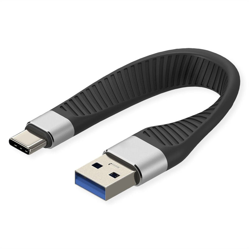 Roline USB 3.2 Gen 2 Silicone Cable c-a M 10GBIT S Emark Black 11CM