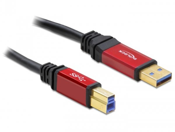Delock USB Cable 3.0 Typ-a Male USB 3.0 Typ-b Male 5M Premium