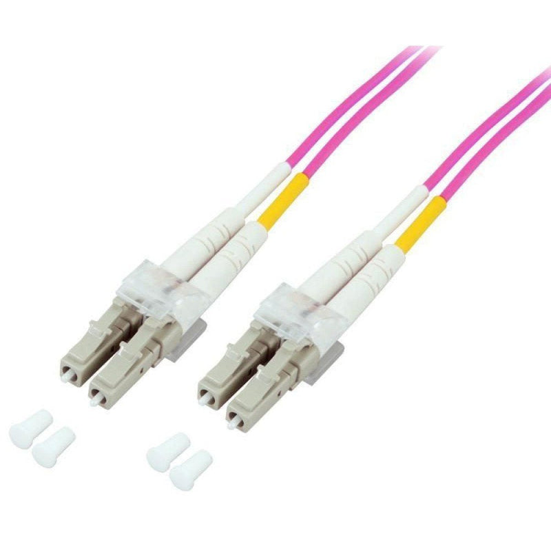Cable Fibre Optic Efb Duplex Jumper Lc-lc 50/125,OM4,LSZH, VIOLETAT,2.0MM,20M