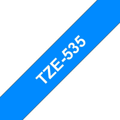 Brother Tape Laminated TZE535,BLANCO Sobre Blue Roll (1,2CM X 8M) 1 Bobina(s) Type Laminated P-touch PT-1005, — image 1