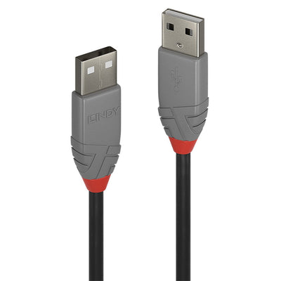 Lindy 36692 USB Cable 1M USB 2.0 USB a Black Grey — image 1
