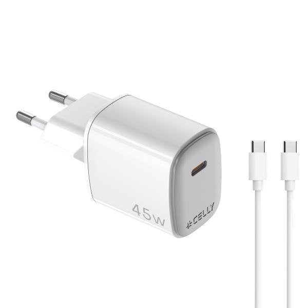 Charger Wall 45W USB-C + USB Cable -c