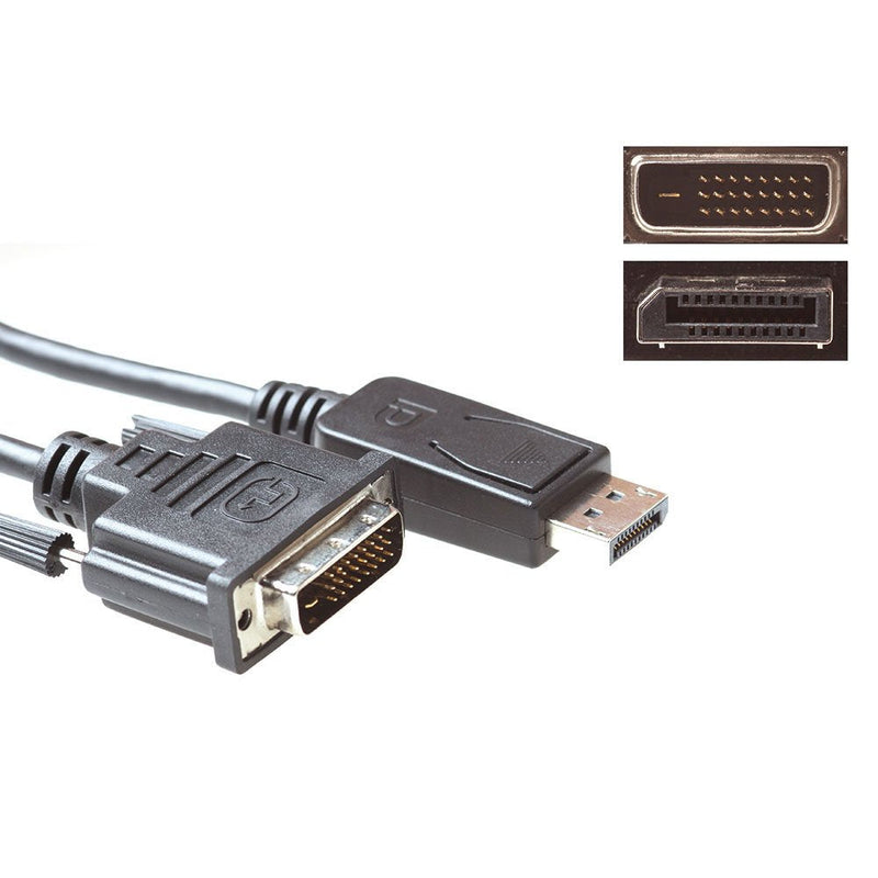 Conversion Cable DisplayPort Male To DVI Male 3,00M
