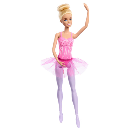 Mattel Barbie Muñeca Bailarina Ballet Rubia Articulada With Tutú Pink And Moñ Or ( HRG34) — image 1