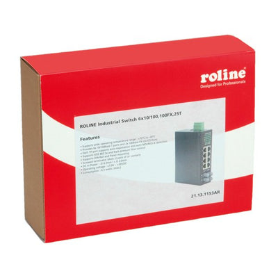 Roline Industrie Switch, 6X RJ-45, 2X St, Unmanaged — image 1