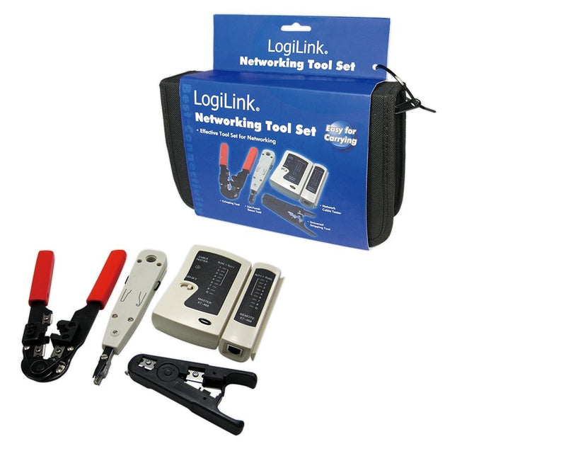 Logilink Kit Tools Crimpadora Tester Pelacables Tool Insercion WZ0012
