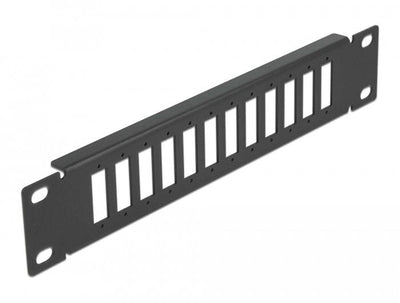 Delock 10 Lwl Patchpanel 12 Port For Sc Duplex Lc Quad 1 He Black — image 1