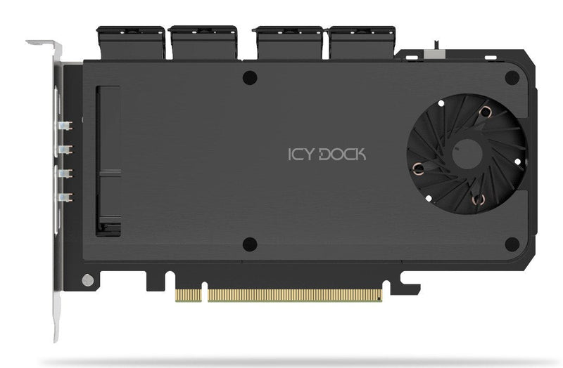 Icy Dock Adapter 4 X M.2 NVMe SSD Mobile Rack Adapter Card F