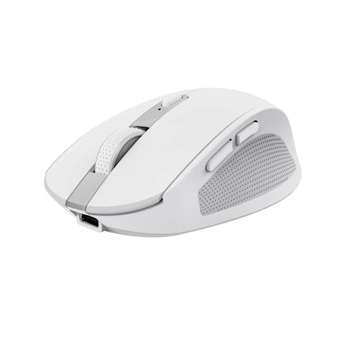 Trust Wireless Mouse Bluetooth Ozaa Compact Wireless Battery Rechargeable Up To 3200 DPI White — image 1