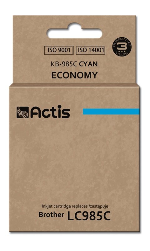 Actis Ink KB-985C (reemplazo Brother LC985C - Standard - 19 5ML - Cyan)