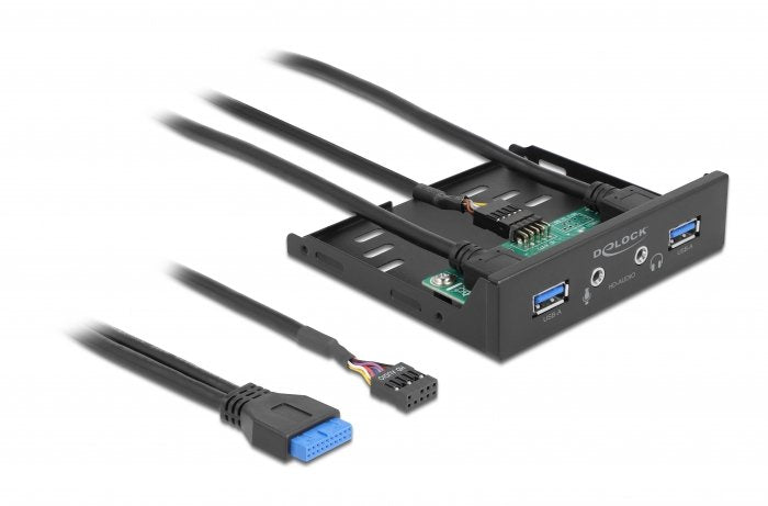 Delock Panel Front 3.5 USB 3.2 Gen 1 2 X USB Tipo-a + Hd-audio