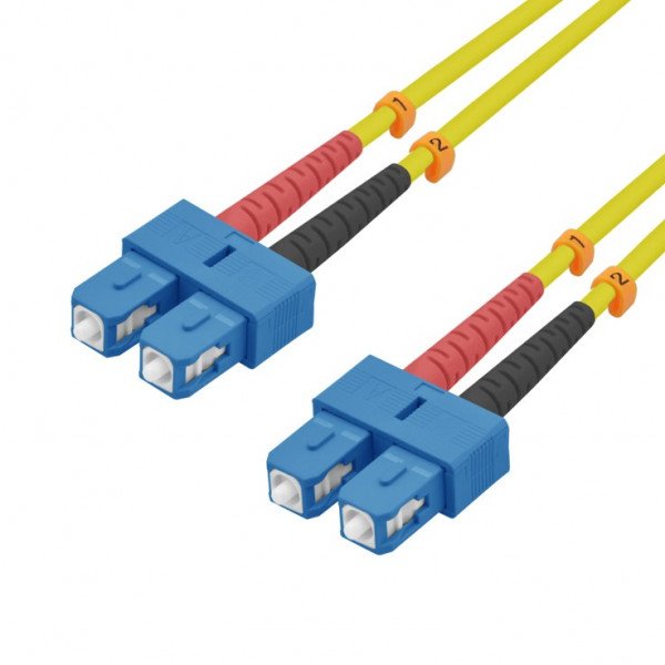 Helos Lwl Network Cable Sc/Sc Duplex 9/125?M OS2 Yellow 15,0M