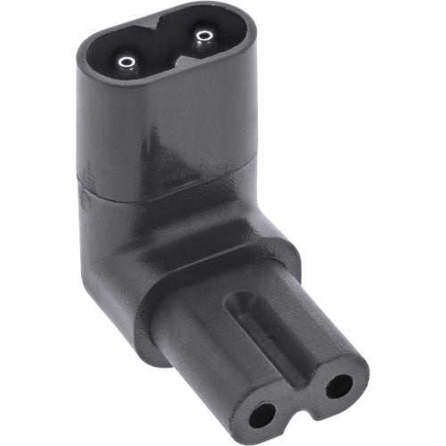 Inline Adapter Power IEC 60320 C8 / C7, Ángulo Arriba/Abajo 2 Pines — image 1