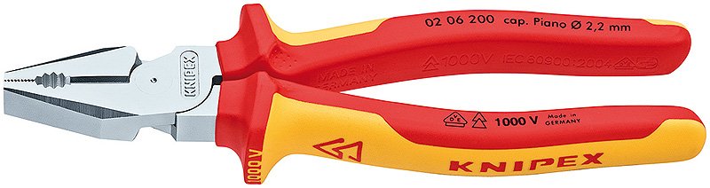 Knipex Pliers Universal 02 06 200 With Zonas Agarre Material Flat And Round 206200