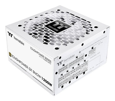 Thermaltake Power Supply Toughpower Gt Snow 1200W White, GPU High Power 2X 12 Pines, 5X Pcie, Gestión Cabl — image 1
