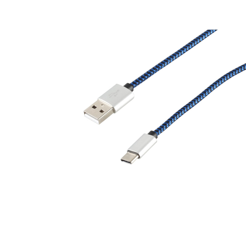 S-conn 14-50021 USB Cable 0,9M USB 2.0 USB a USB C Blue