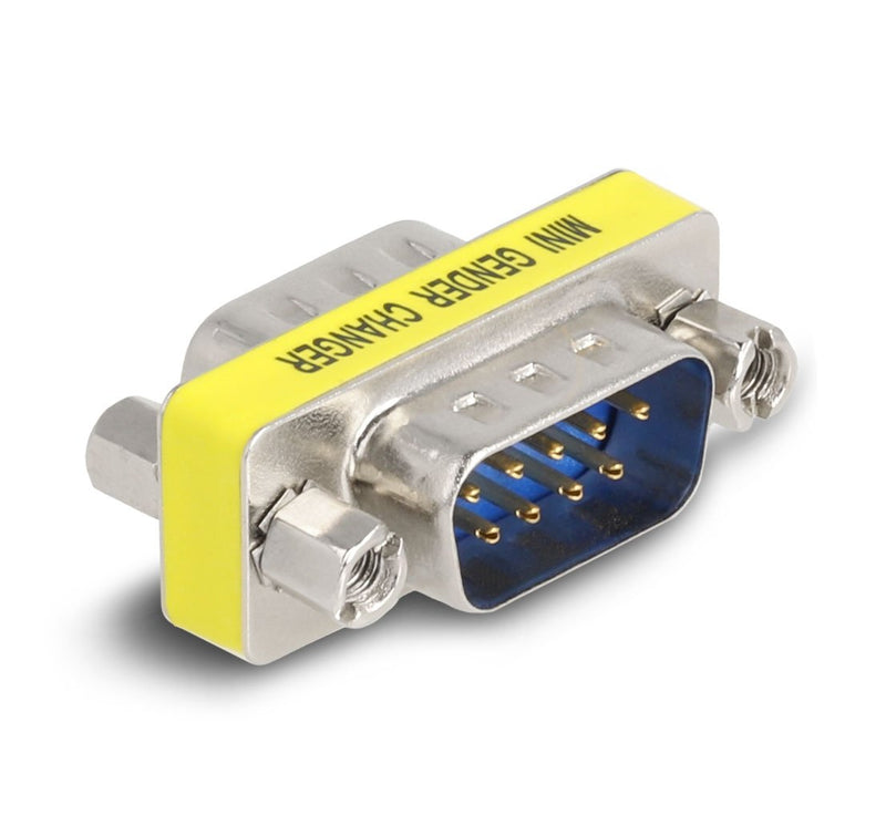 Delock 66464 Adapter Male a Male D-sub 9 Pines (tuercas) 2 Pieces