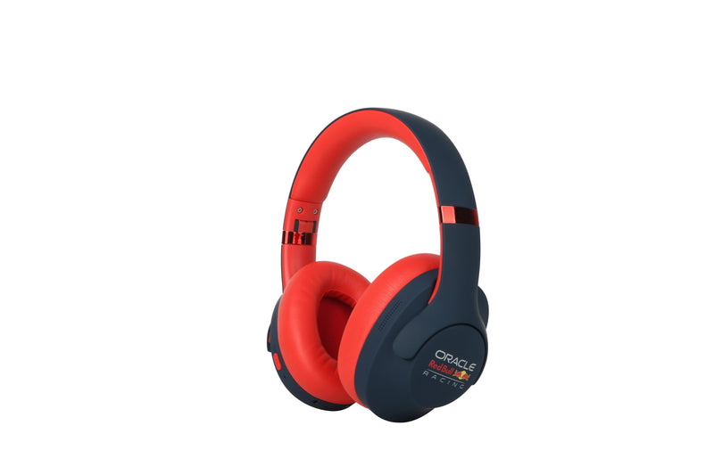 Auriculares Network Bull Racing RB-HP130 Overear Inalámbrico Rojo Y Azul