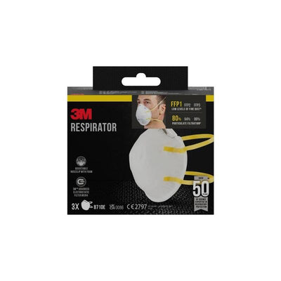 3M Pack 3 Mascarillas Particulas FFP1 - Desechable - Without Valve - Niveles Bajos Particulas - Colour — image 1