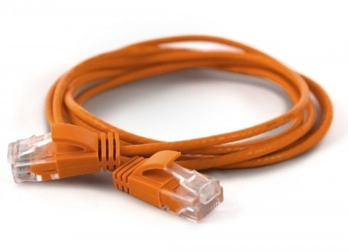 Wantecwire UTP, Cable Extra Thin CAT.6A, D 2,8MM, Orange Length 2,00M