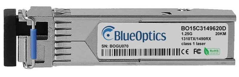 Blueoptics BO15C3149620D Sfp 1000BASE-BX-U Sm TX1310/RX1490 10KM Planet SFP-BXU3