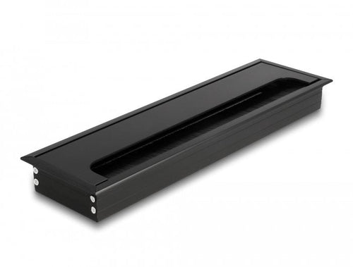 Delock Pasacables Assembly Empotrado Desk With Brush 280 X 80 X 28MM Black — image 1
