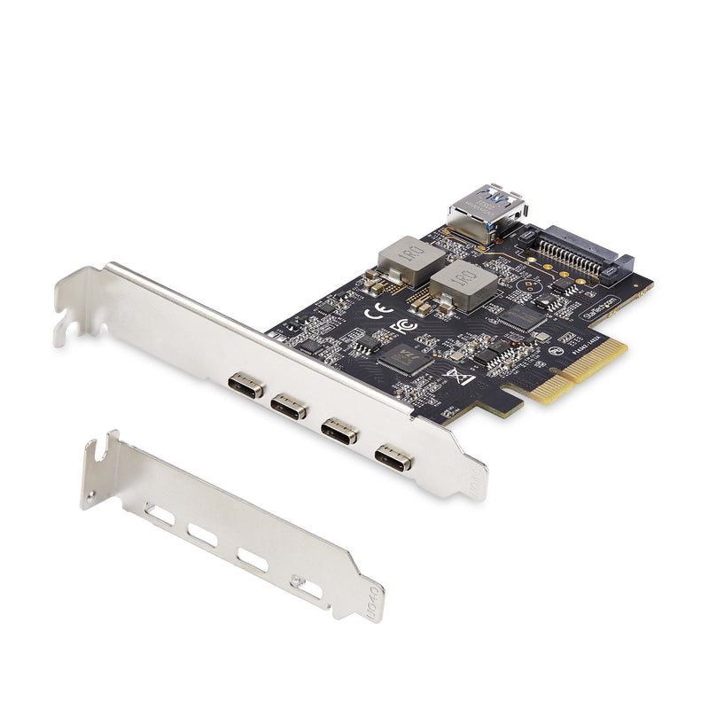 StarTech Card PCIE .com 5 Ports USB 10Gbps 4x USB-C / 1x USB-A - Hub Concentrador Internal USB 3.2 10Gbps - Ca