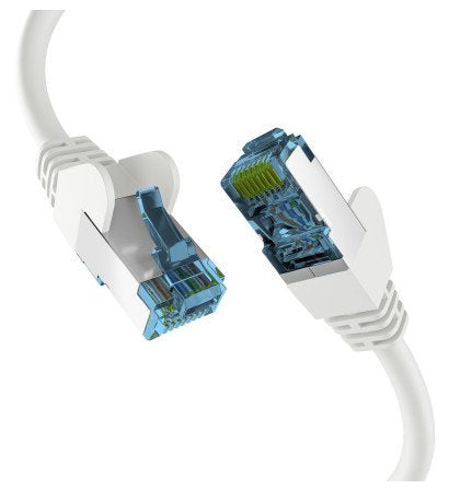 Efb RJ45 Network Cable With CAT.7 Rohcable White 1M