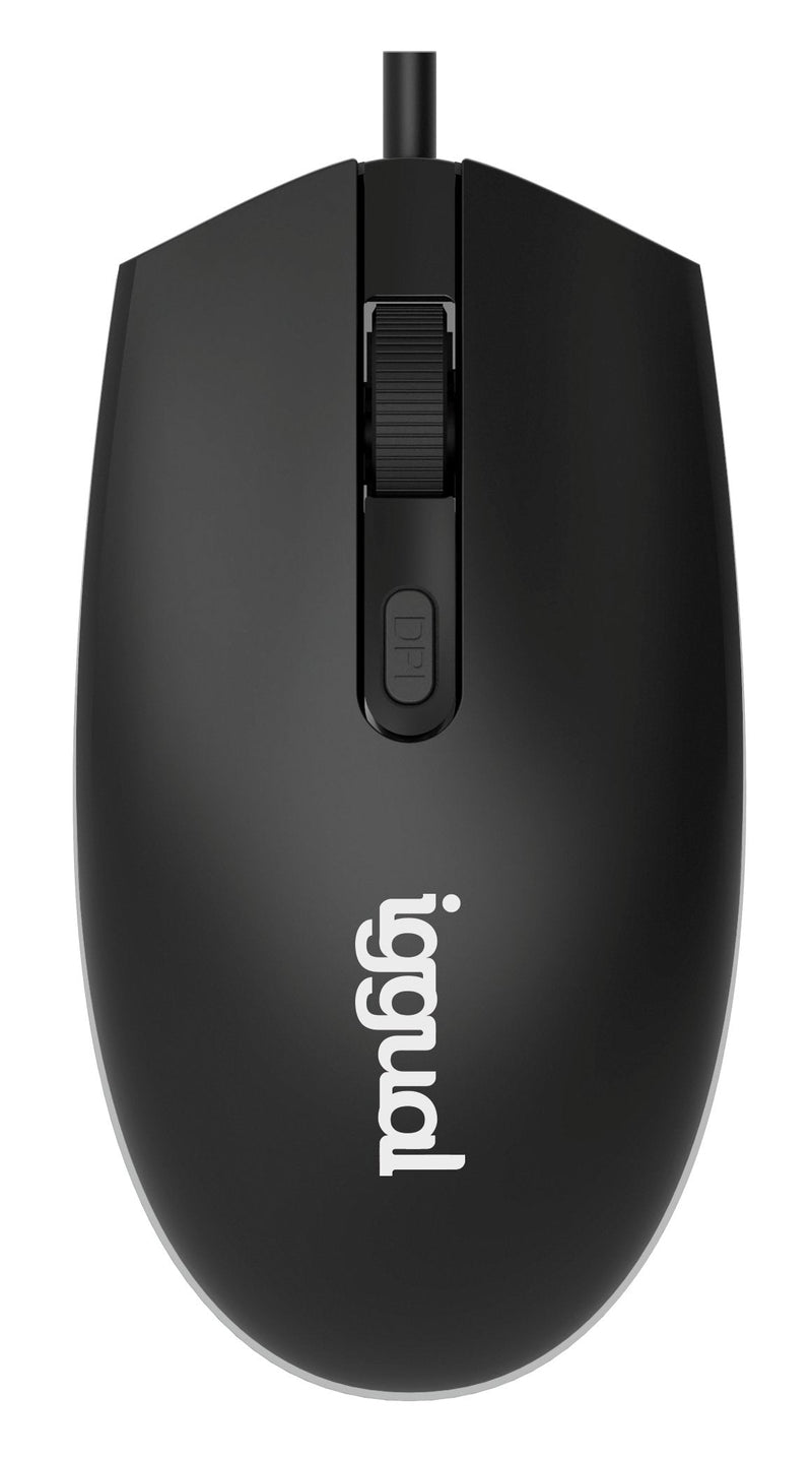 Iggual Mouse Óptico COM-LED-1600DPI Black