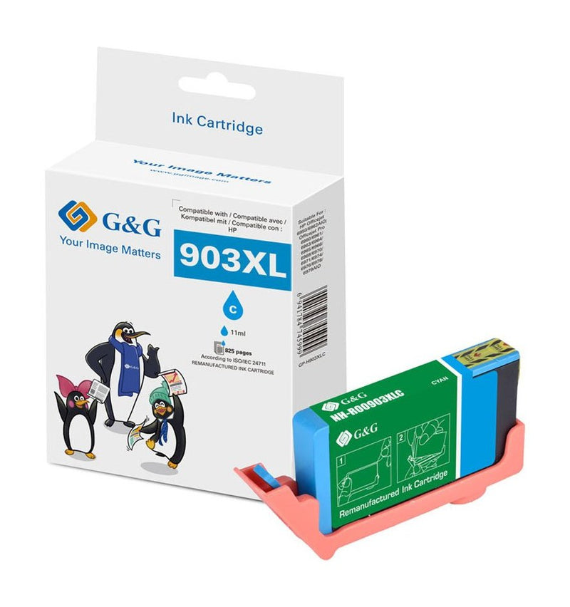 G&g Ink Compatible HP 903XL/ T6M03AE Xl-cyan