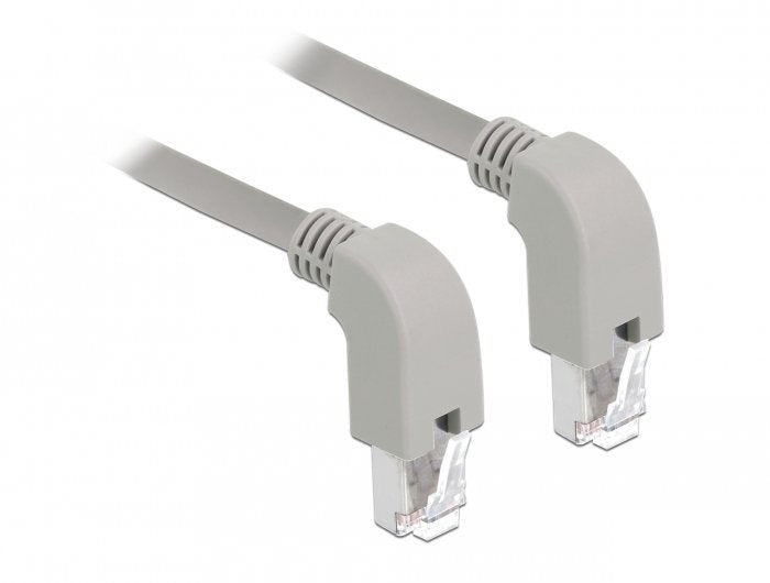 Delock Network Cable RJ45 CAT.6 S FTP Abajo Angulado 2M