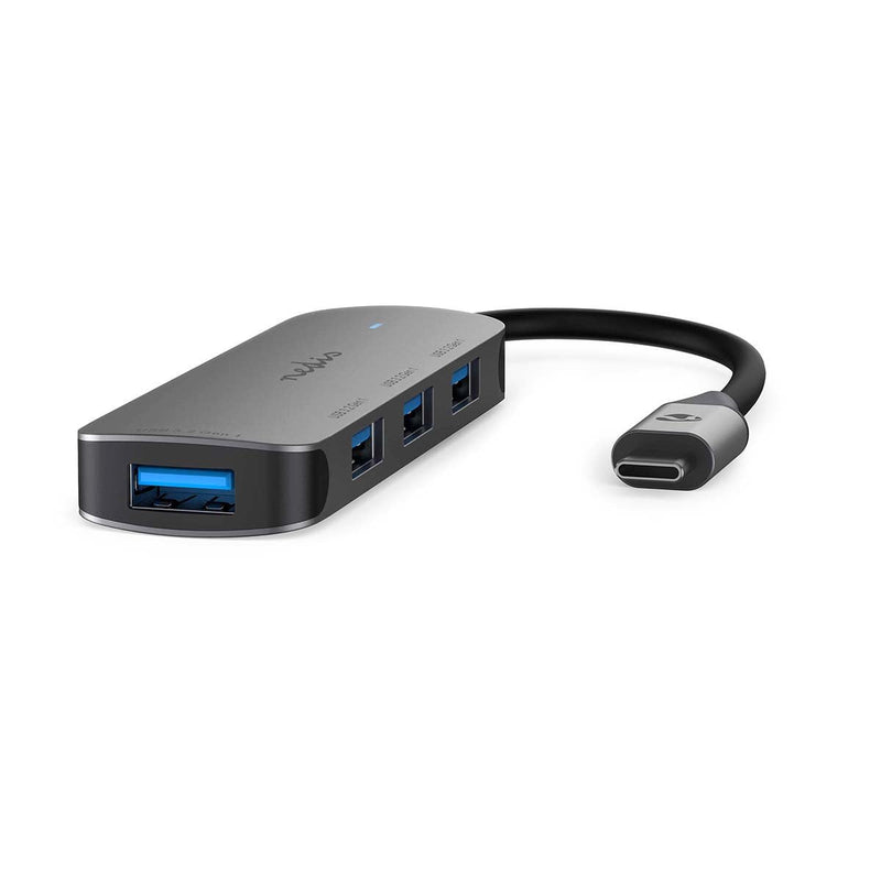 Nedis CCGB64220GY01 Hub Interfaz USB 3.2 Gen 1 [3.1 Gen 1] Type-c 5000 Mbit/S Grey