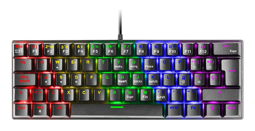 Mars Gaming MK60 Keyboard Gaming Mecanico - Ultra-compacto 60% - Switches Antipolvo - Iluminacion RGB - Keys — image 1