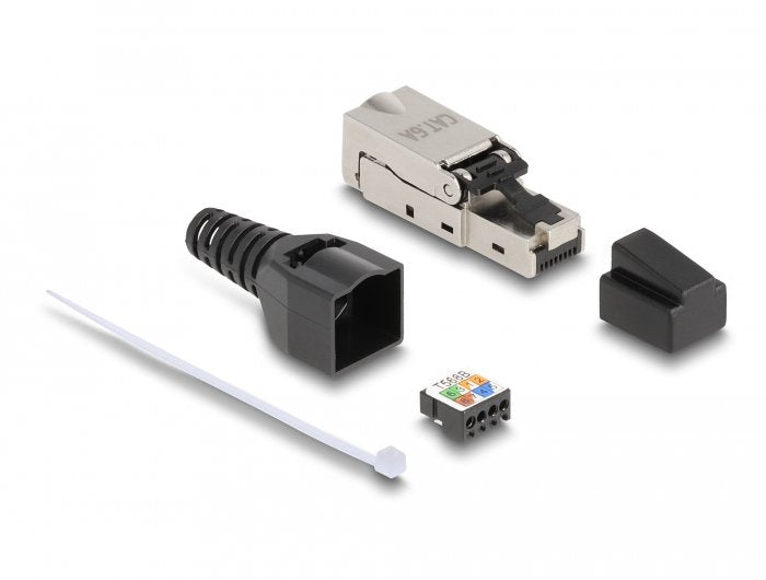 Delock RJ45 Male a Lsa With Protection Contra Tirones And Cover Antipolvo CAT.6A Without Tools