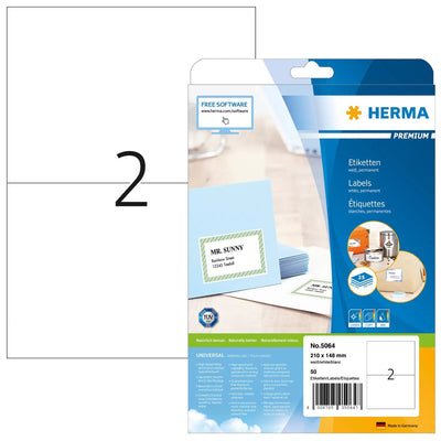 Herma Labels 5064 White 210,0 X 148,0MM — image 1