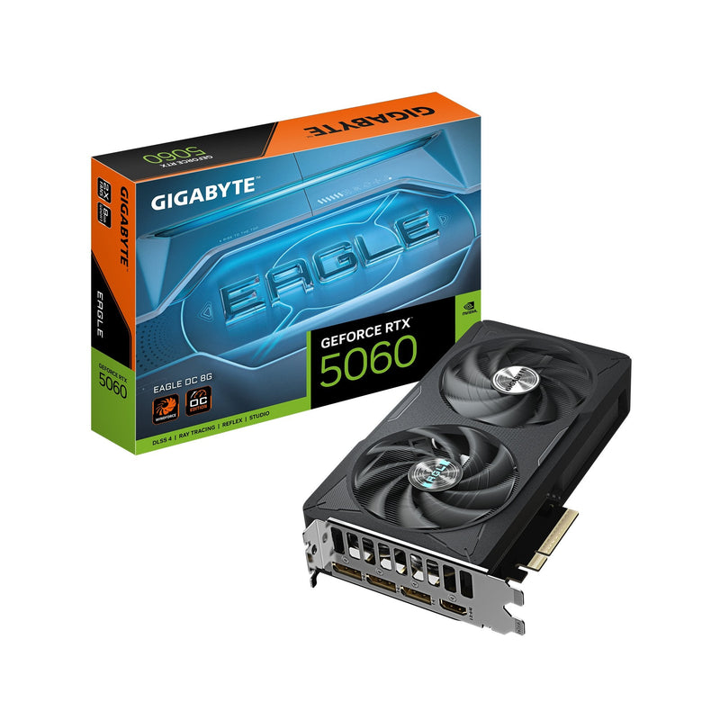 Gigabyte Graphics Card VGA PCIE16 RTX5060 8GB GDDR7/GV-N5060EAGLE OC-8GD