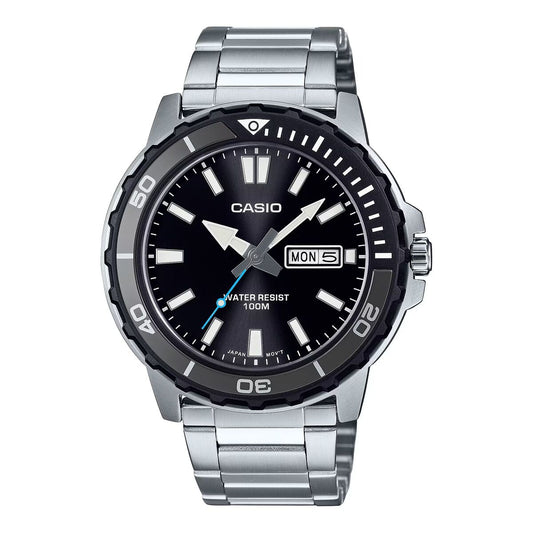 Casio Men's Watch Casio Diver 100M - Black (Ø 44,5 Mm)