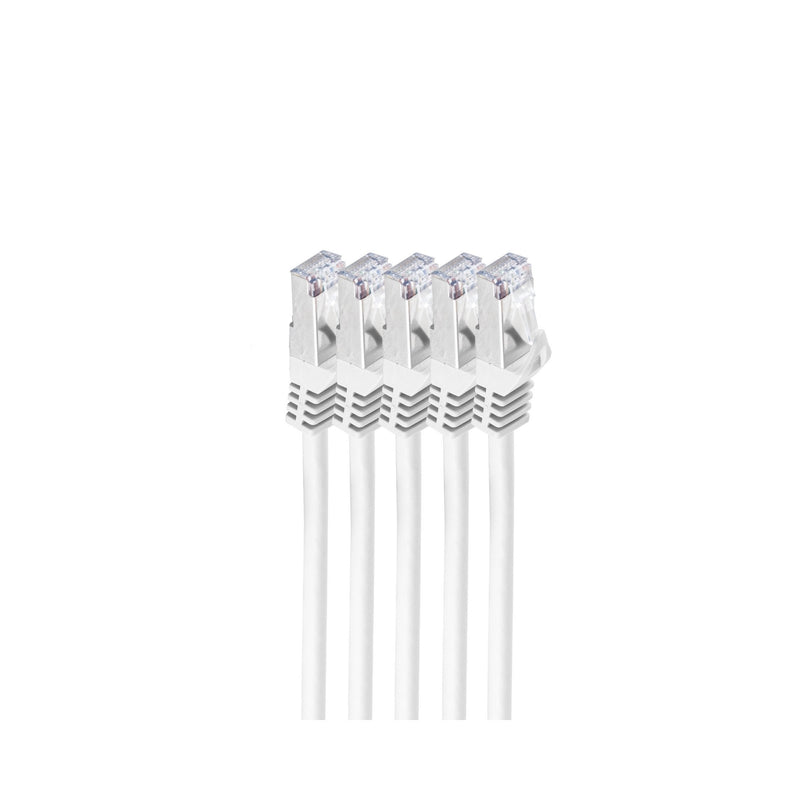 Shiverpeaks RJ45 Network Cable S FTP, CAT.7 VE5, 1M White