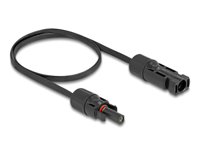 Delock DL4 Solar Cable Flat Connector Male a Female 60CM Black