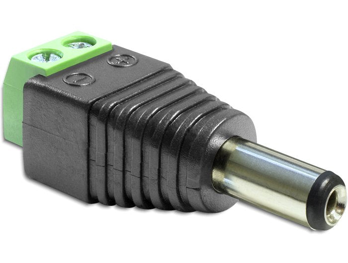 Delock Adapter DC 5,5 X 2,5MM Male Terminals 2 Conta