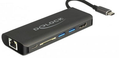 Delock 87721 Dockingstation USB-C HDMI 4K 30HZ/Gigabit LAN/USB Pd — image 1