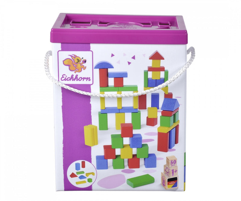 Eichhorn Bloques Construcción Wood Colours 50, Toys Construcción 100050161
