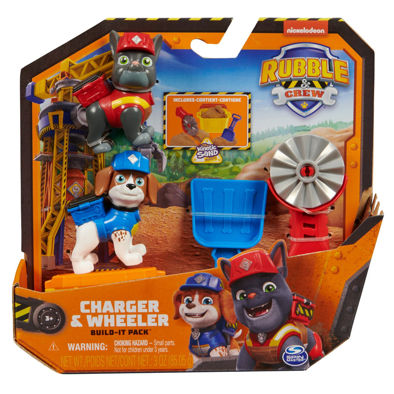 Spin Master Figure Rubble & Crew Acción With Charger And Wheel Figure Toy 6066685