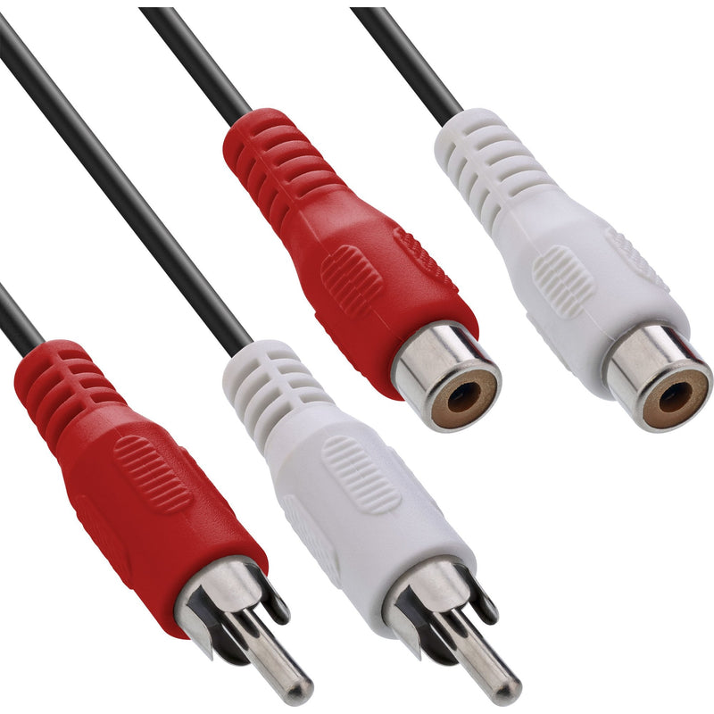 Inline Cable Audio 2X Rca Male a Female 5M
