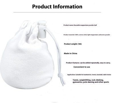 Rock Climbing Magnesium Powder Ball Sports Sweat-absorbent Anti-slip Powder