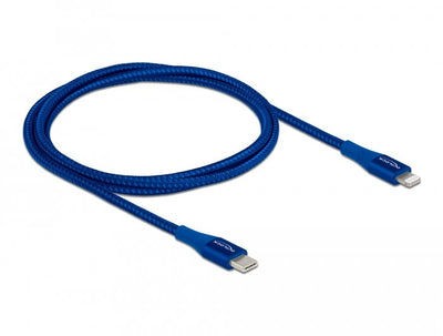 Delock 85416 Cable Connector Lightning 1M Blue — image 1